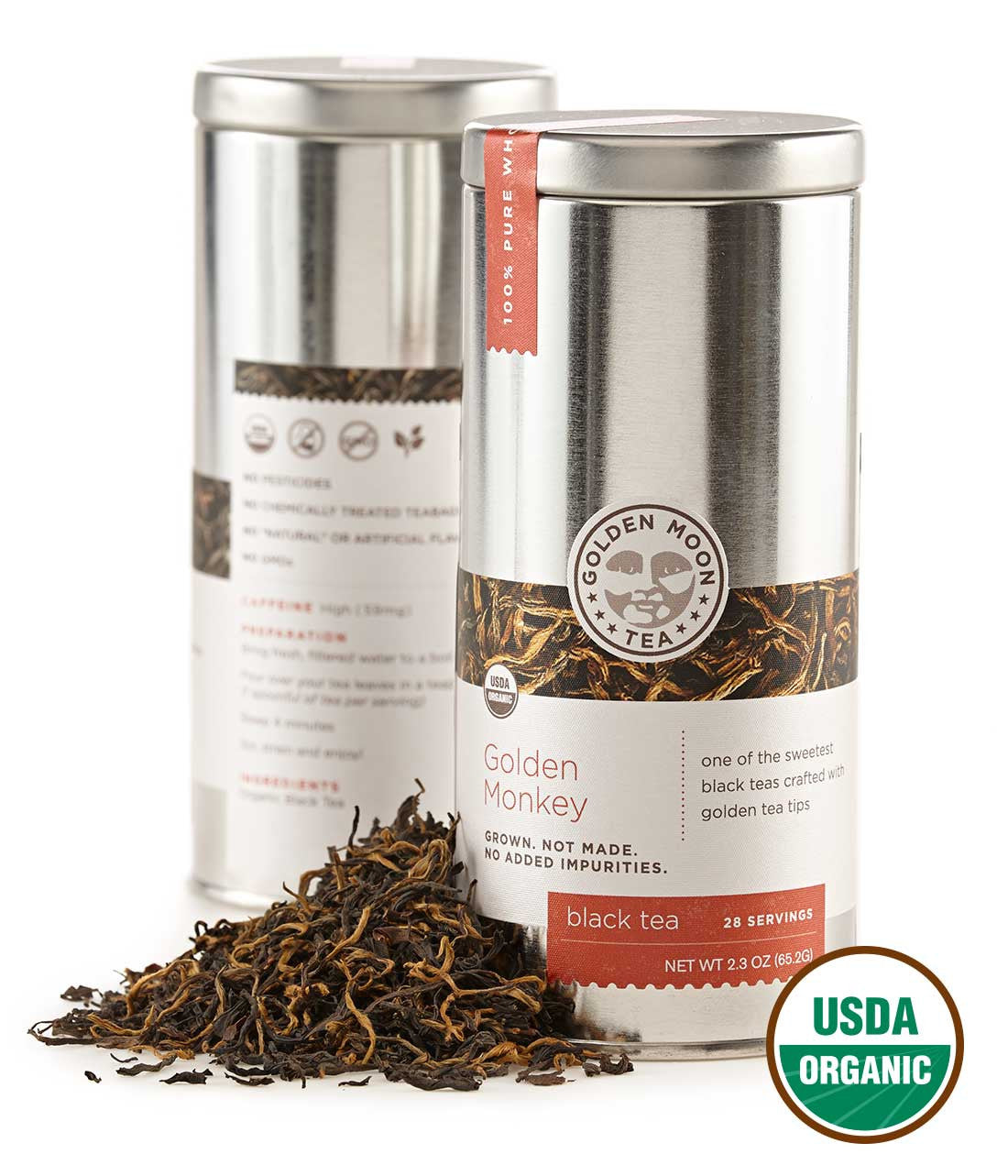 Guldan Tea Organic Golden Monkey Tea - Golden Moon Tea