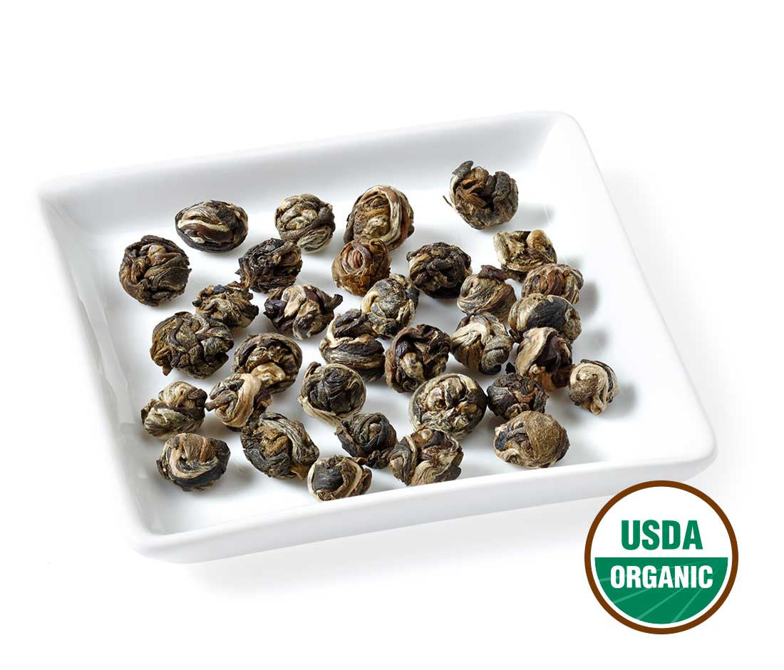 Loose Leaf Jasmine Pearls Green Tea - Various Sizes Loose Leaf Jasmine Pearls Green Tea - Various Sizes